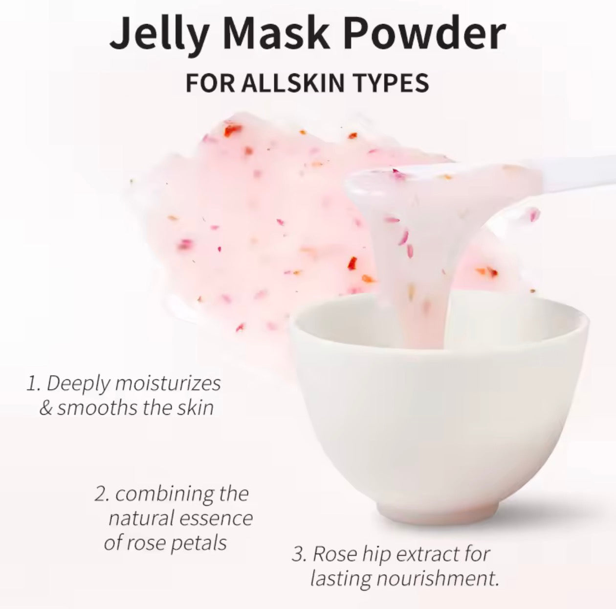 Masque pour visage: masque Jelly hydratant, visage.–peau, douce et éclatante ￼