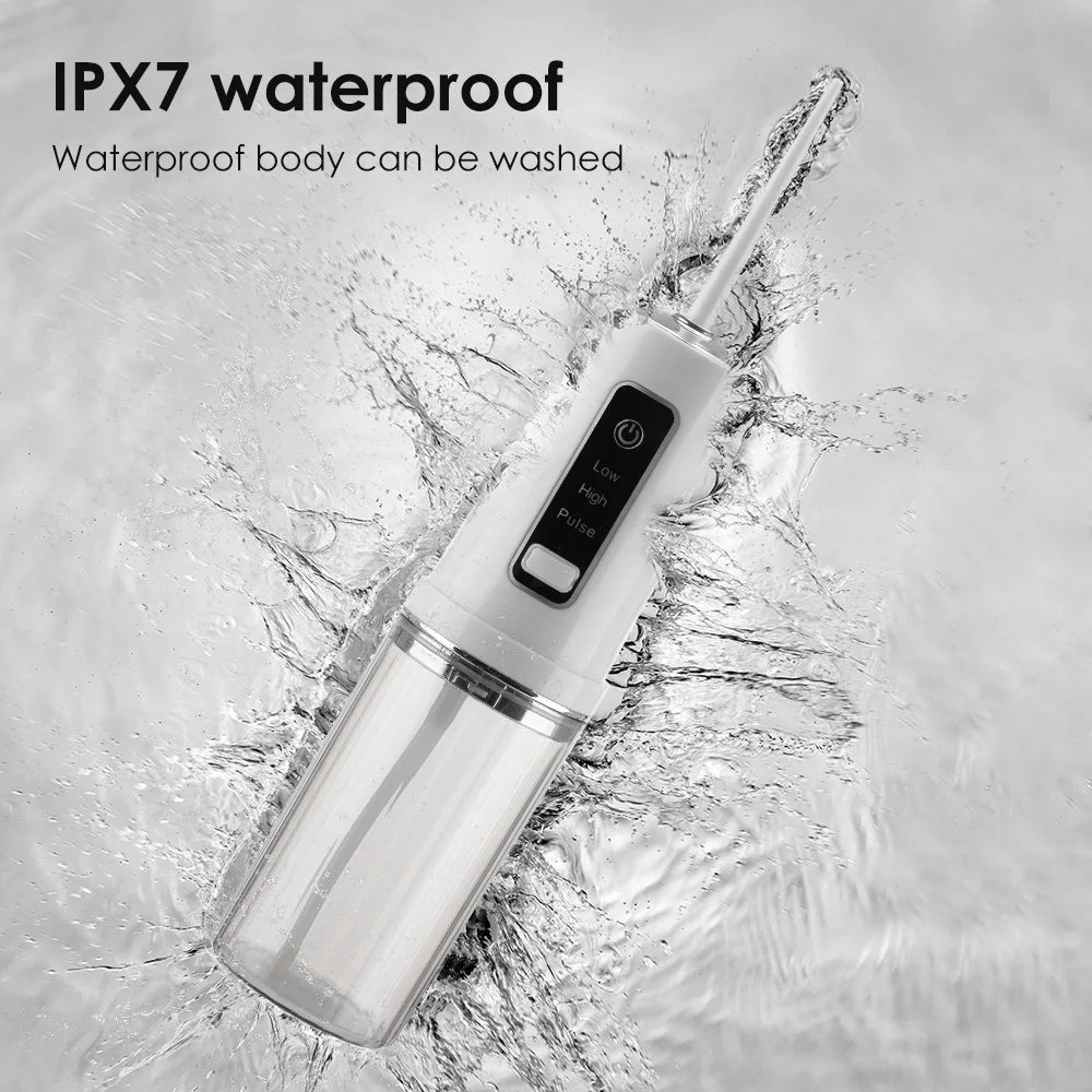 Oral Irrigator Dental Water Flosser Portable Dental Water 3 Modes Teeth Cleaner Toothbrush Oral Hygiene Clean USB Rechargeable