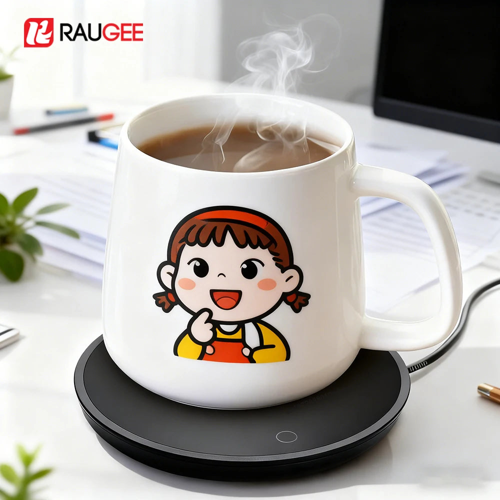 USB Cup Heater Coffee Mug Warmer Electric Milk Tea Cup Heating Coaster Cup Warmer For Home Office USB Desk Cup Warmer