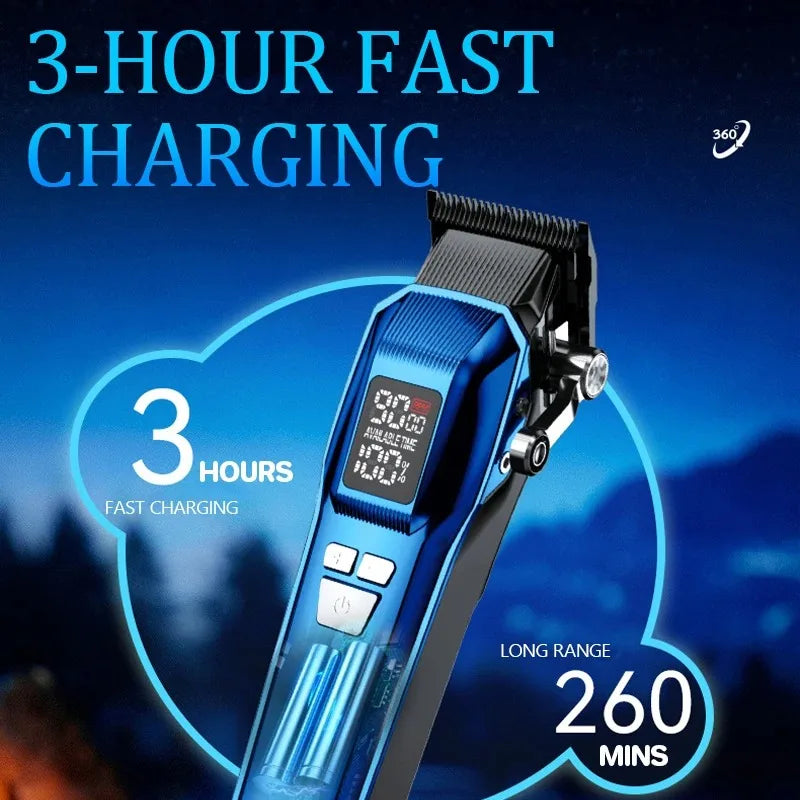 Kemei 2796 Barber Hair Clipper Professional 9000RPM Fade Haircut Machine Electric Trimmer Hair Cutter for Men Brushless Motor