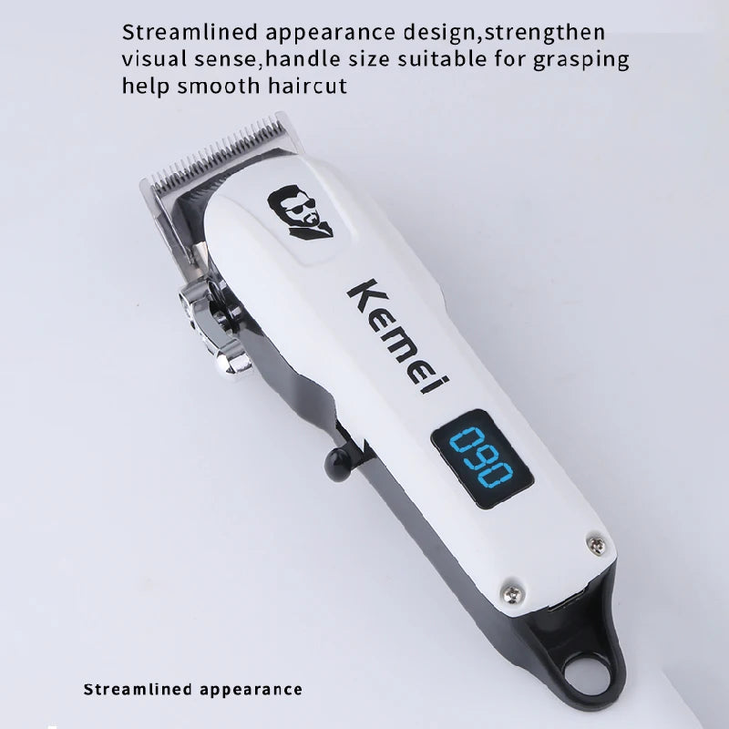Kemei Mini Powerful Cordless Hair Clipper Electric Professional Barber Hair Trimmer Beard Hair cutting Machine Rechargeable