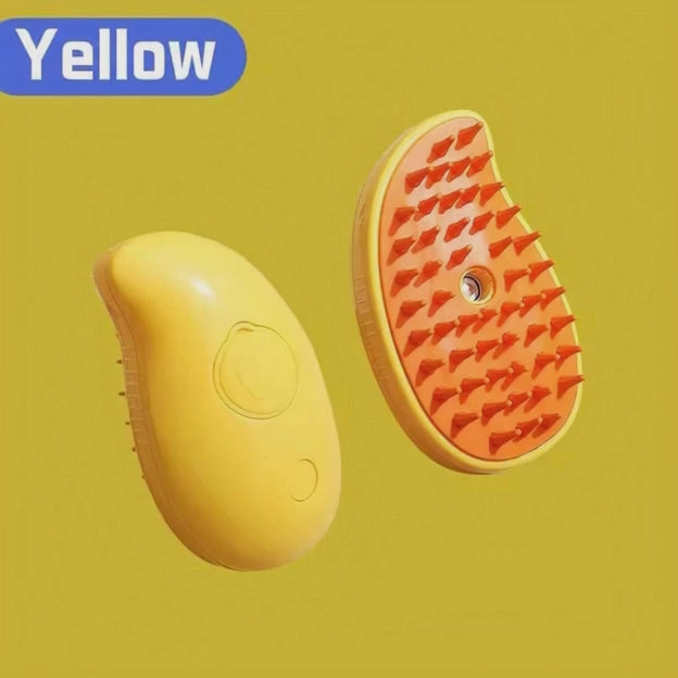 Brosse vapeur, magique pour animaux, chat et chien 3-en-1 nettoyage, anti -poils et massage￼